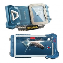 Obudowa podwodna do smartfona DIVEVOLK SeaTouch 4 MAX - Niebieska